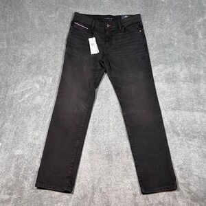 Tommy Hilfiger Jeans THFlex Slim Fit Black Denim Dark Wash Men's 34x30 NWT